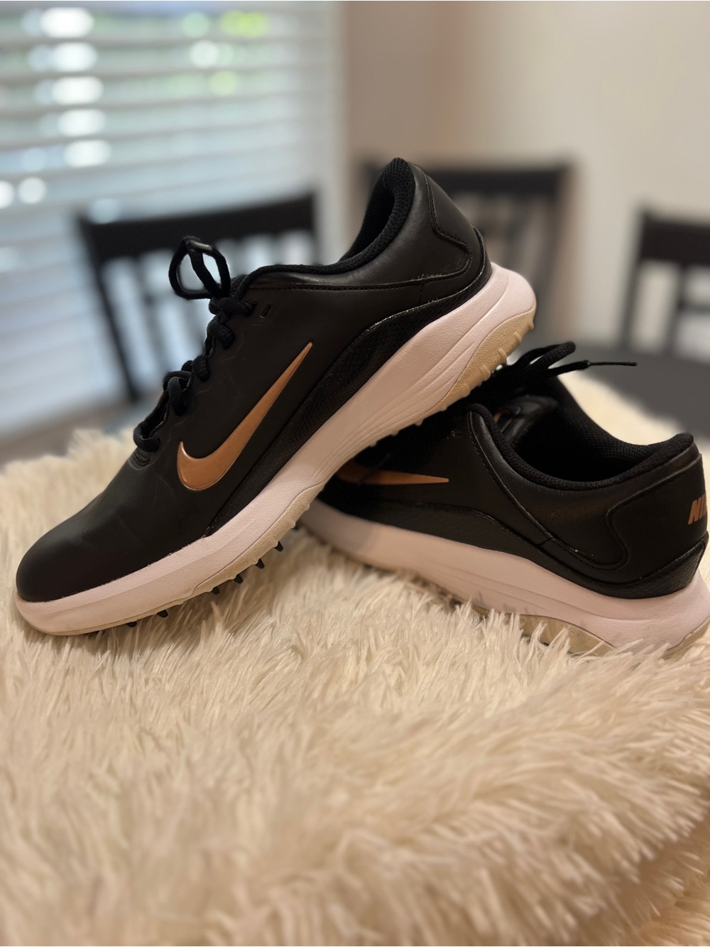 Nike Golf Fitsole with Metallic Swoosh and White Midsole Size 7.5